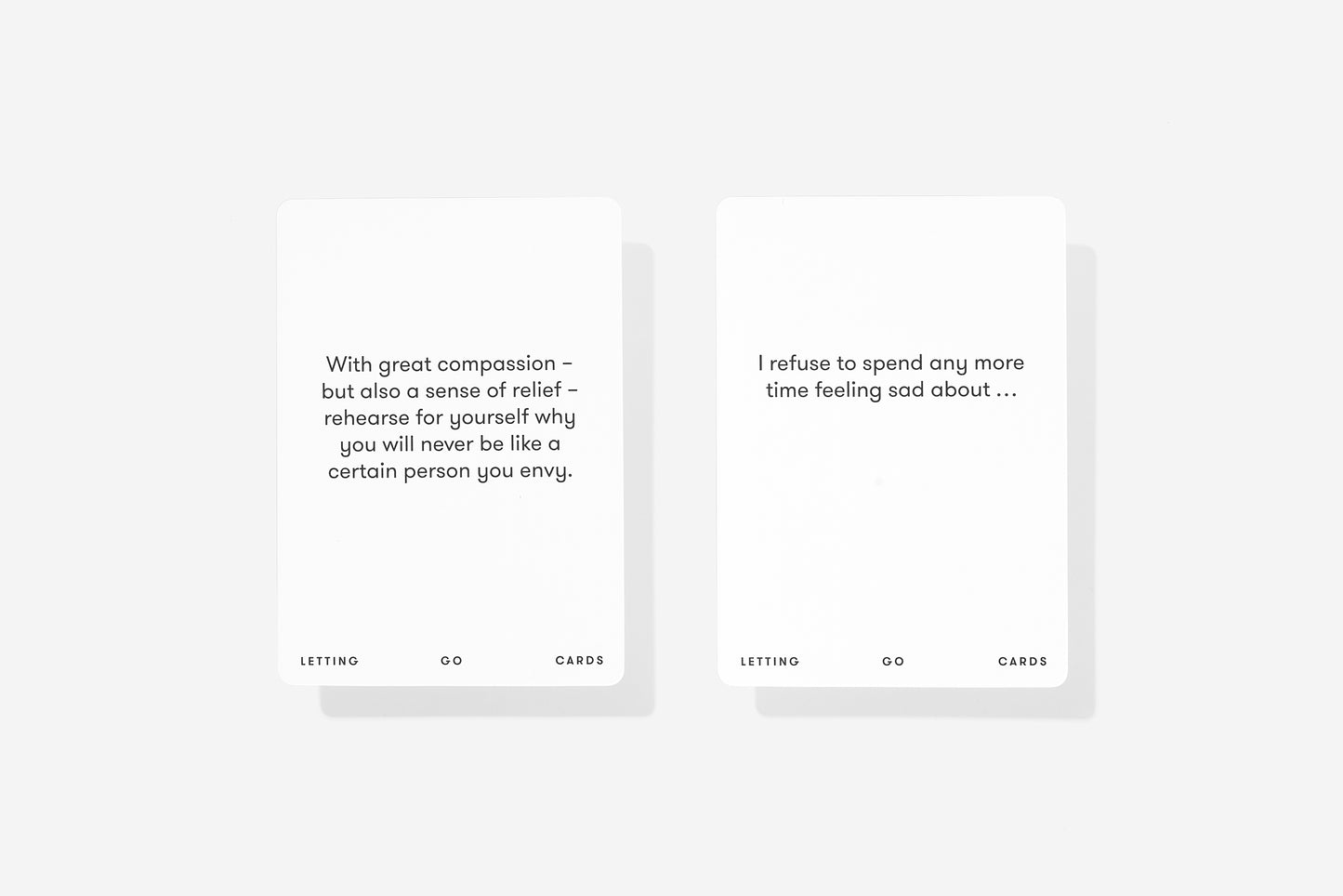 Letting Go Cards