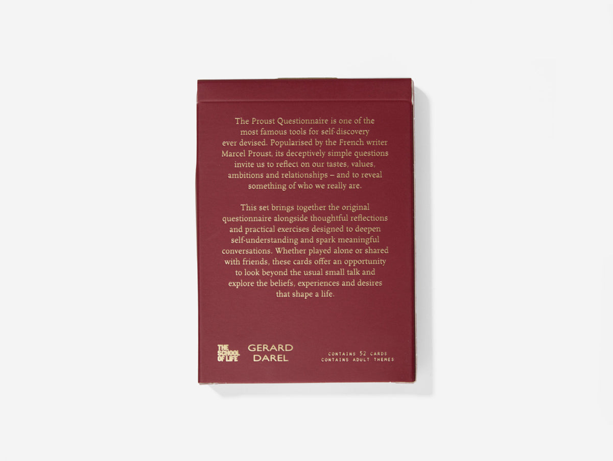 The Proust Questionnaire Card Set
