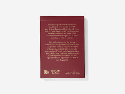 The Proust Questionnaire Card Set