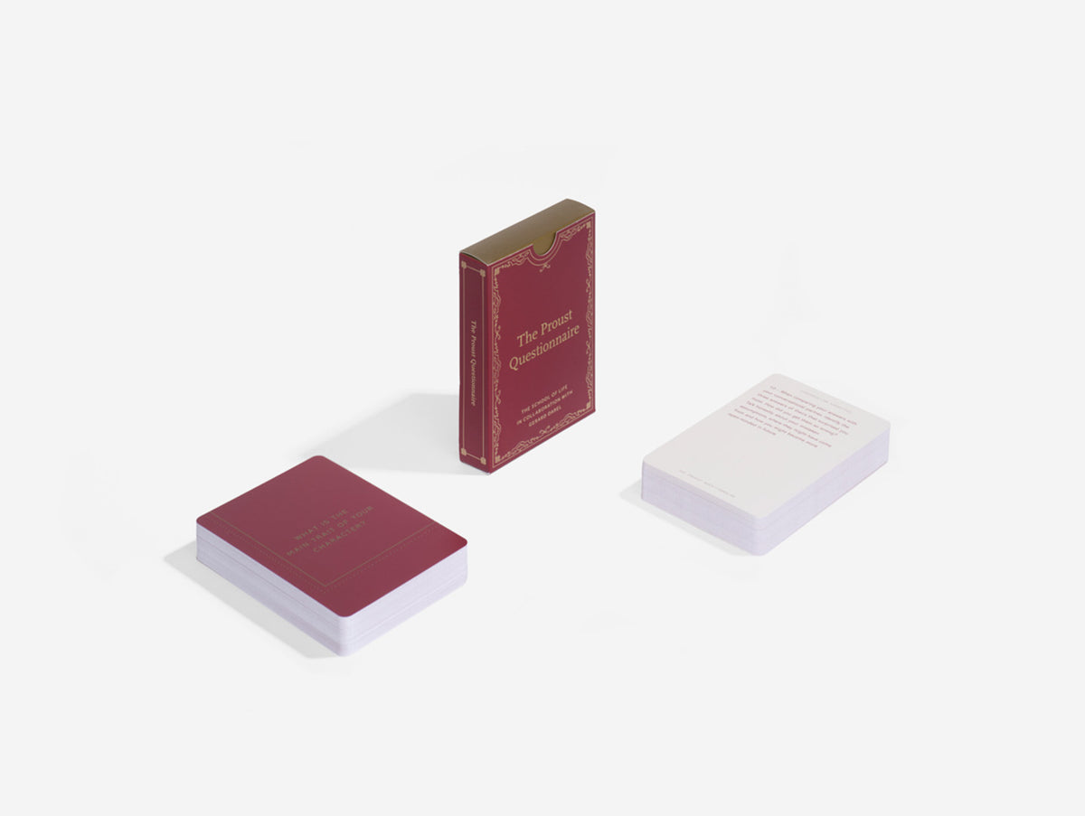 The Proust Questionnaire Card Set