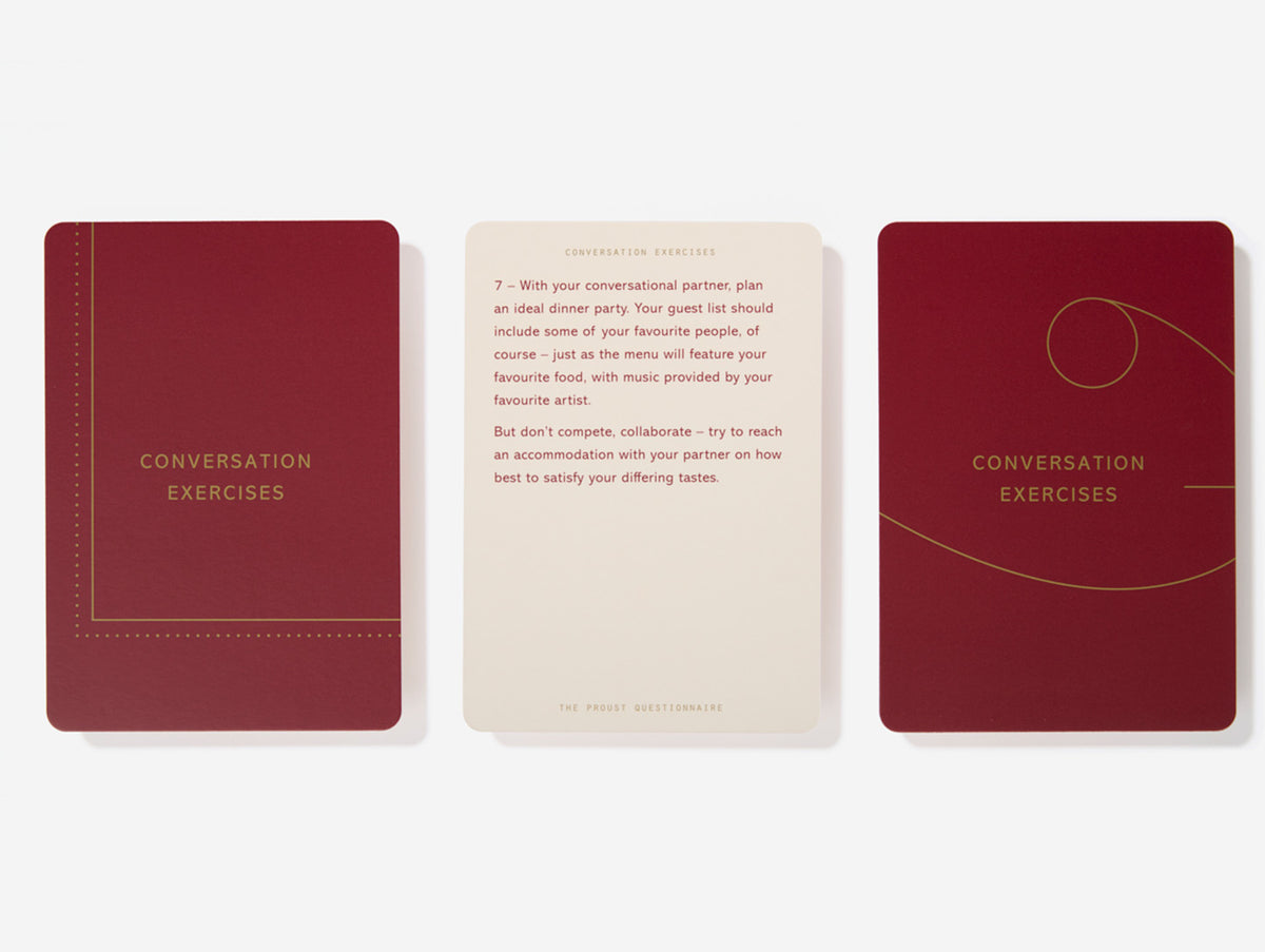 The Proust Questionnaire Card Set